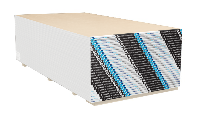 Exterior Soffit C | Fireproof  5/8" Thickness Drywall